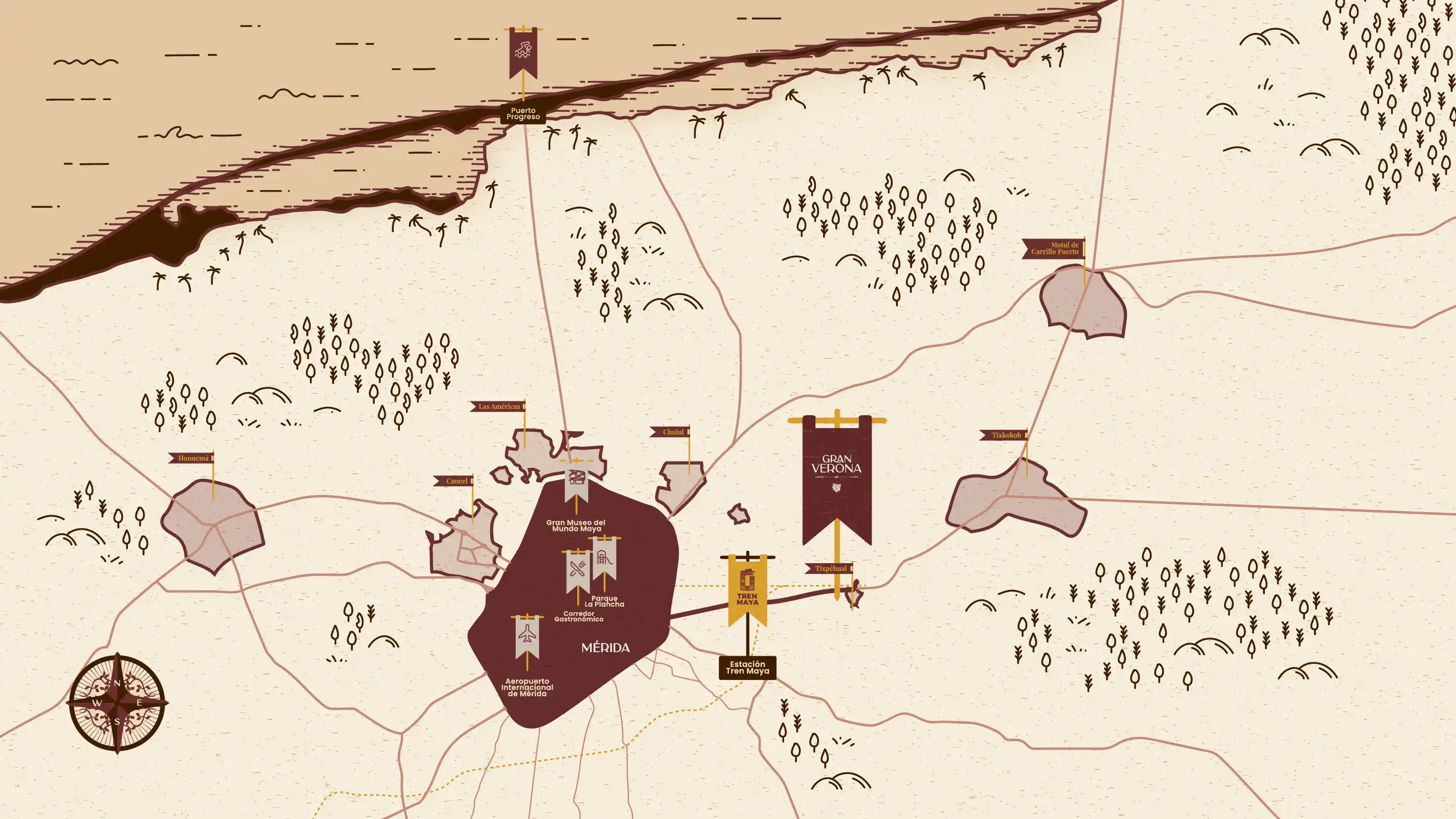 Ubicación estratégica Gran Verona en Mérida, Yucatán